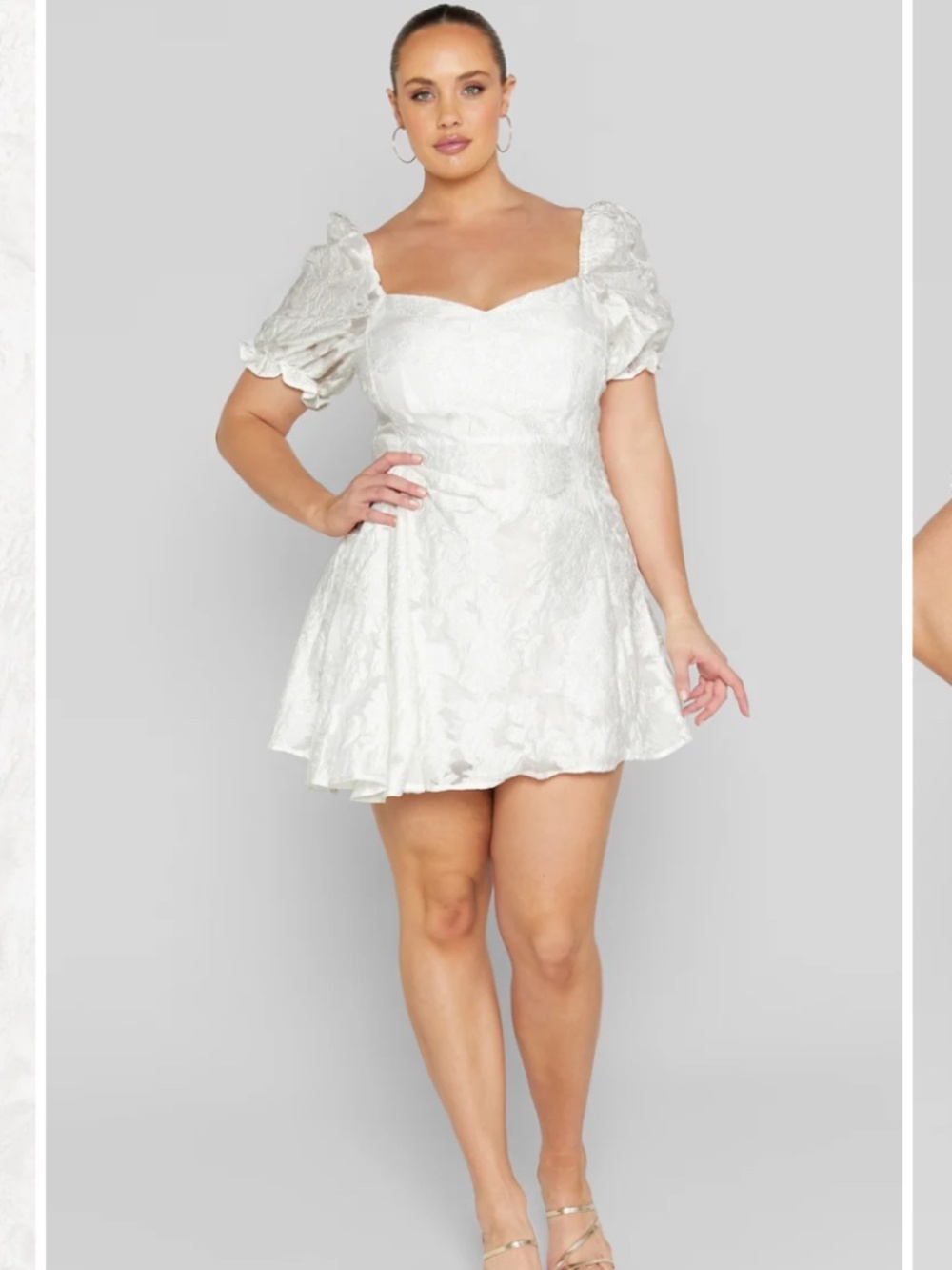 BRAILEY MINI DRESS PUFF SLEEVE FIT AND FLARE